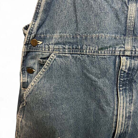 Carhartt Mens Washed Distressed Overalls Denim 38x36 Darkstone Series R07-DST - Picture 6 of 12